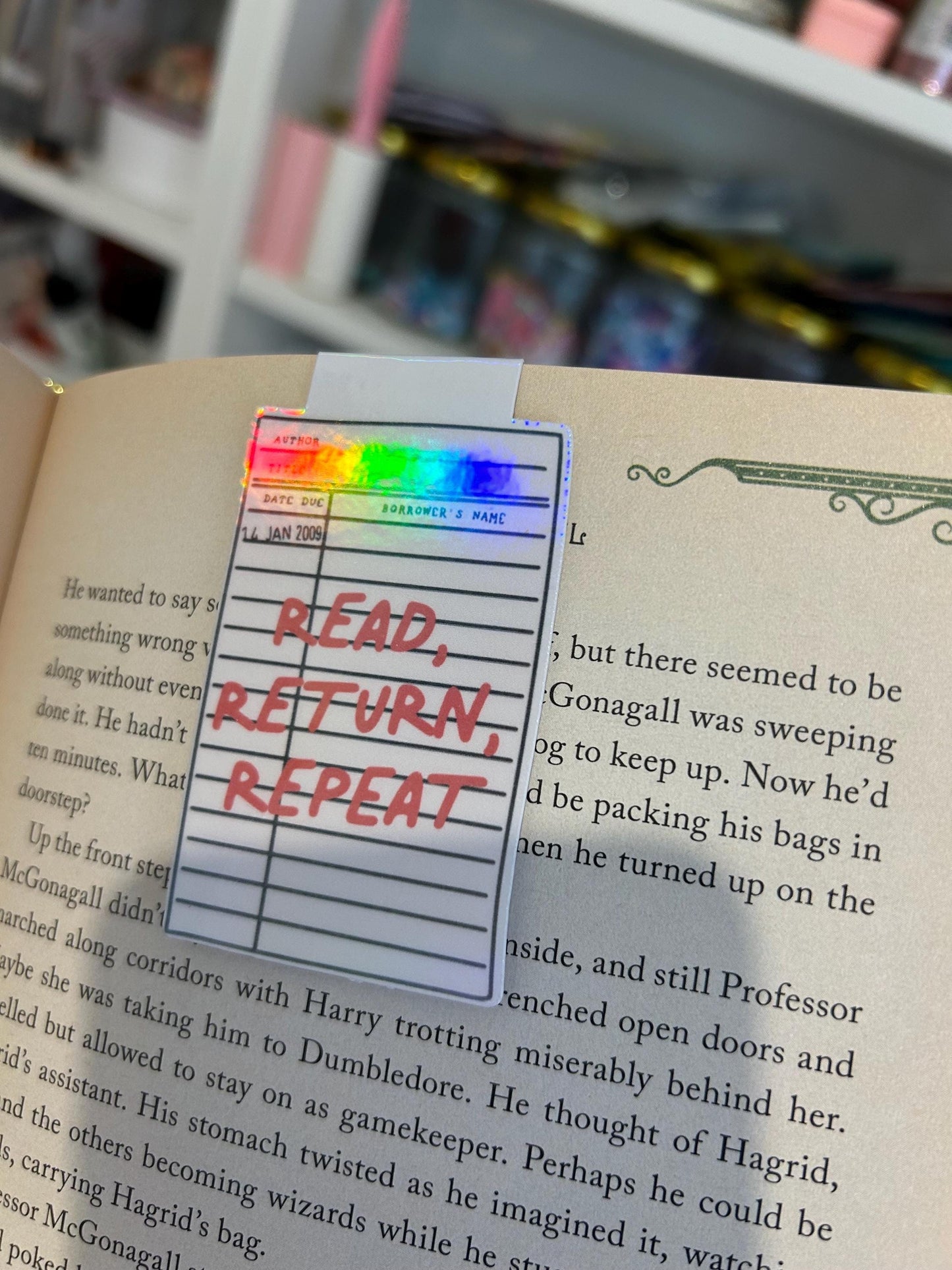 Read Return Repeat Magnetic Bookmark