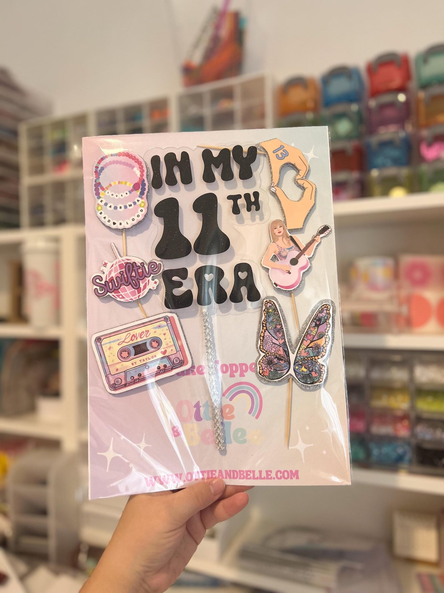 Swiftie Cake Topper and Cake Charms | Birthday Party | Personalised