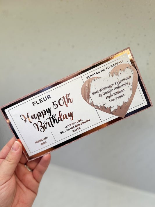 Personalised Concert/Event Tickets any occasion