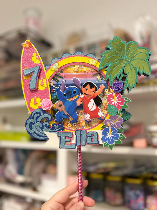 Ohana Cake Topper | Birthday Party | Personalised | Lilo and St!tch