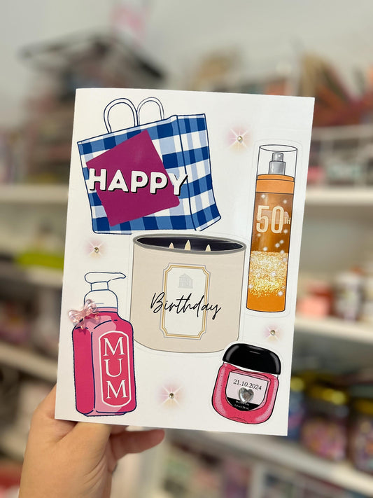 Bath and Body Birthday Card | Personalised | BABW