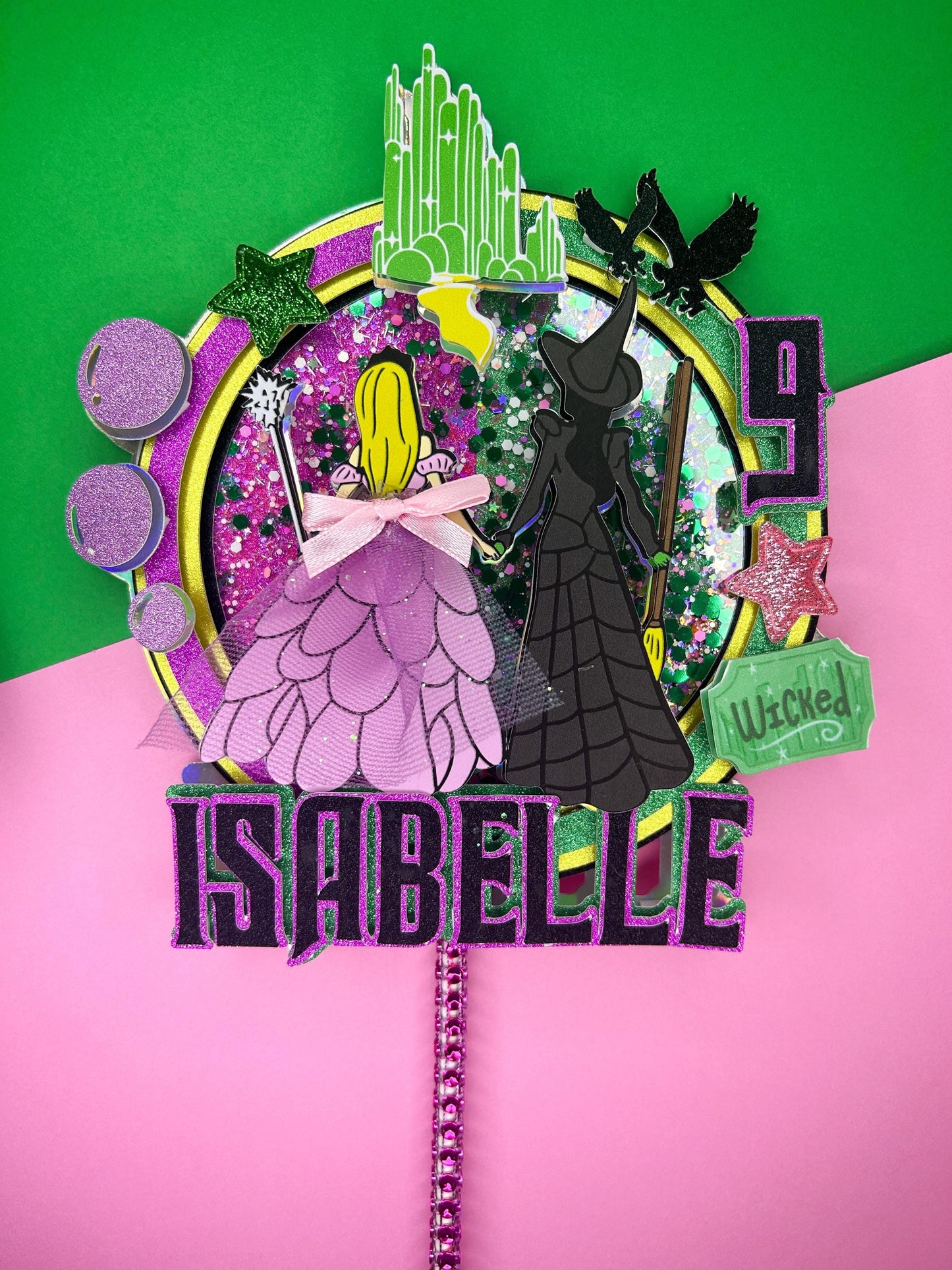 Wicked inspired Cake Topper | Birthday Party | Personalised