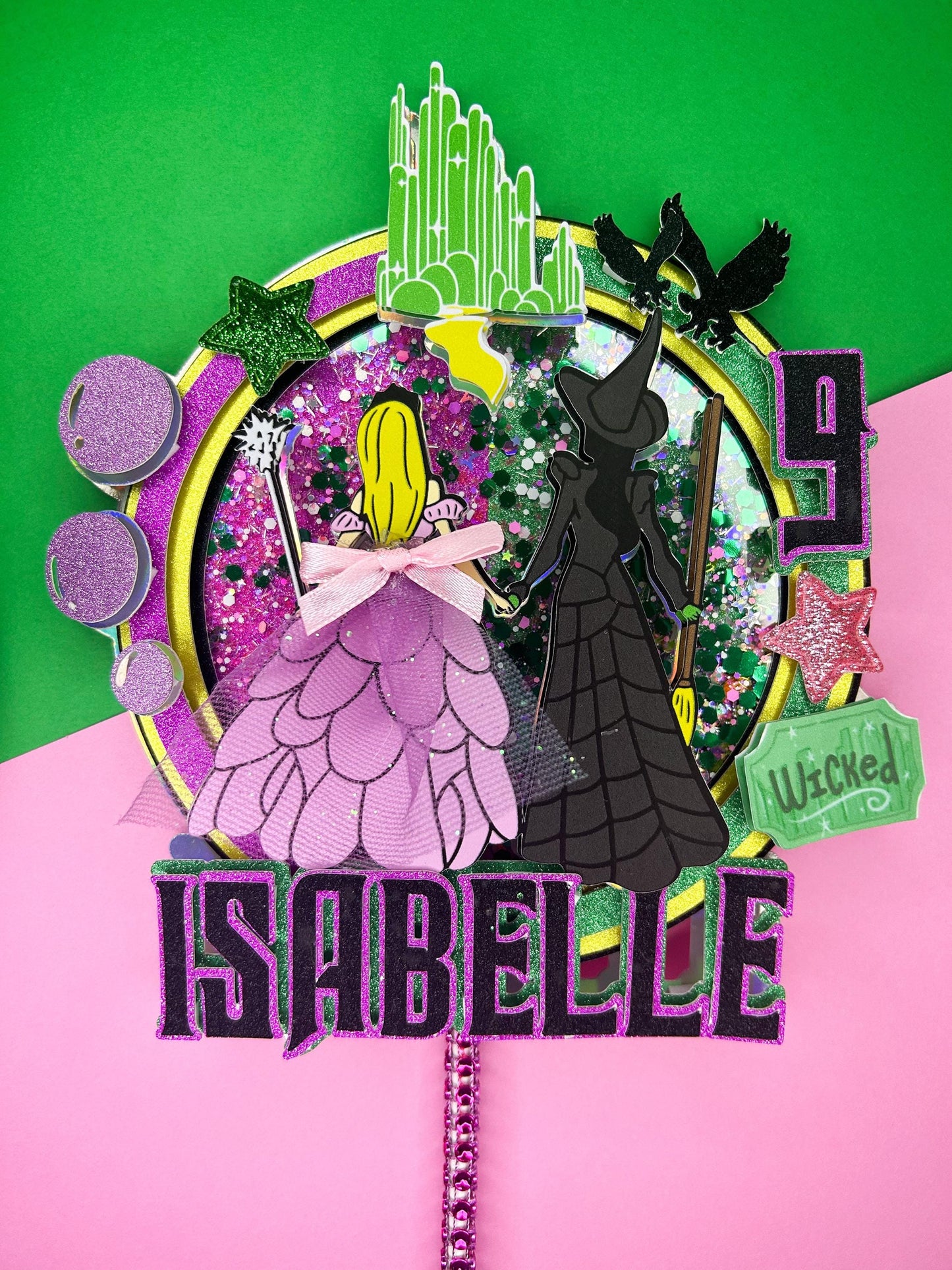 Wicked inspired Cake Topper | Birthday Party | Personalised