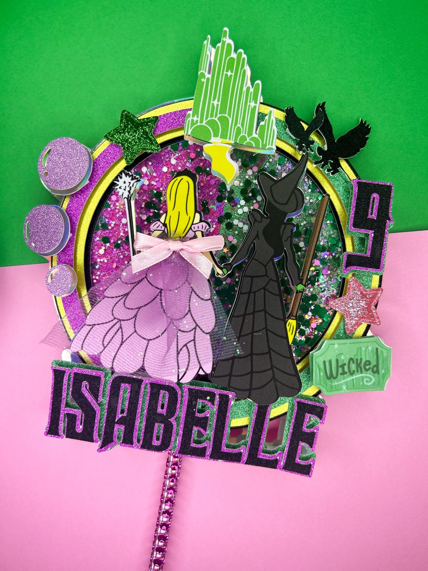 Wicked inspired Cake Topper | Birthday Party | Personalised