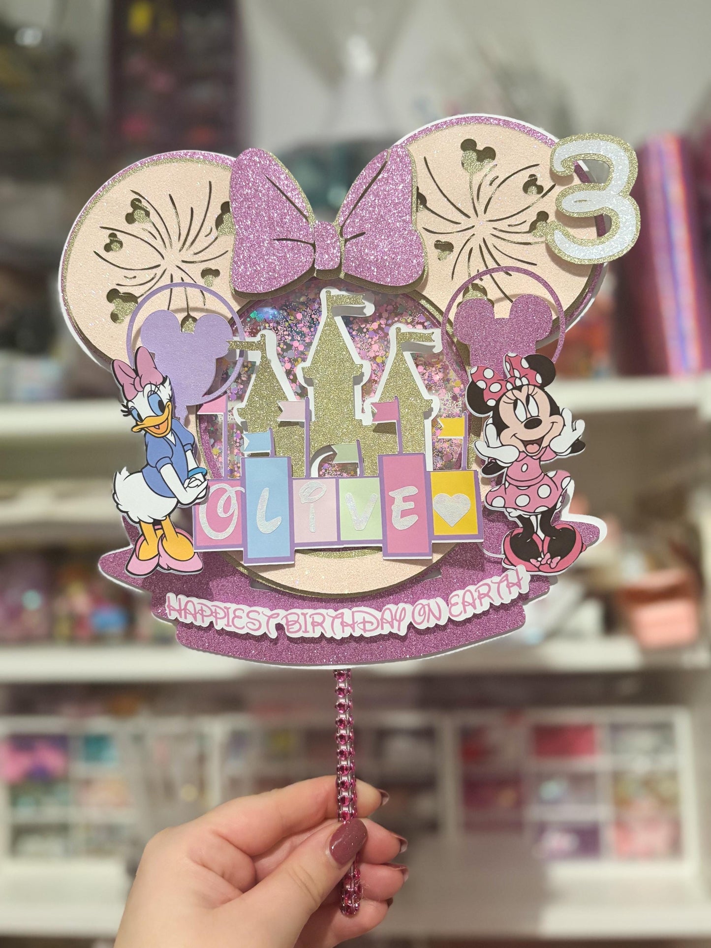 Magical Mouse inspired Cake Topper | Birthday Party | Personalised