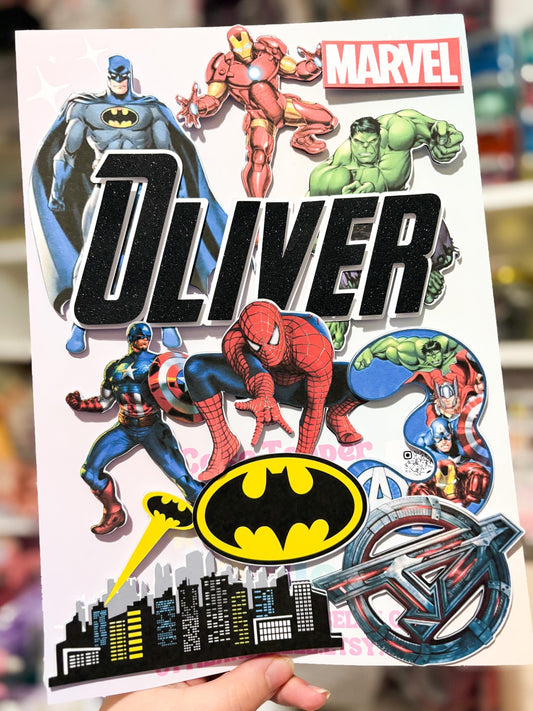 Superhero Cake Charms | Birthday Party | Personalised