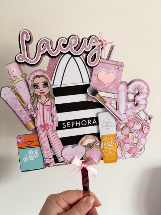 Makeup Mix Cake Topper | Birthday Party | Personalised