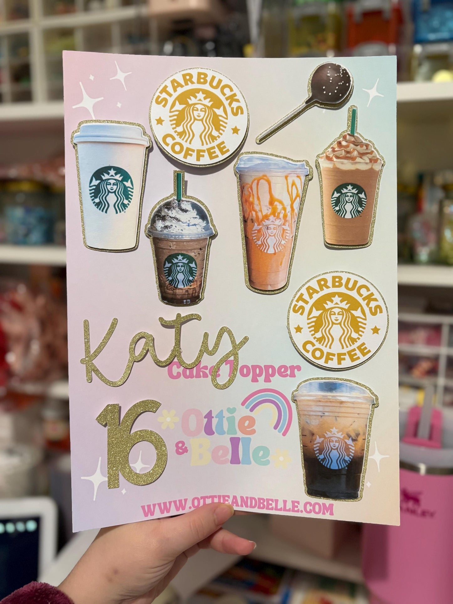 Starbies Cake Charms | Birthday Party | Personalised