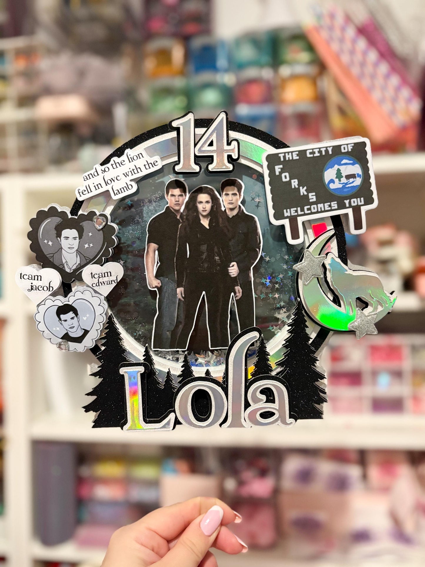 Twilight inspired Cake Topper | Birthday Party | Personalised