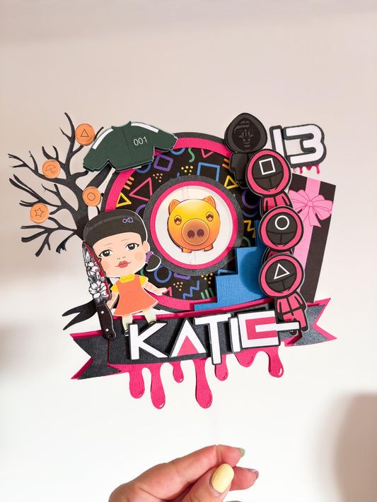 S Games Cake Topper | Birthday Party | Personalised | Cake Charms