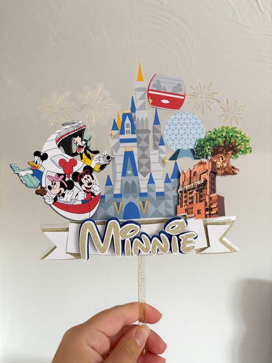 Magical Parks Cake Topper | Birthday Party | Personalised