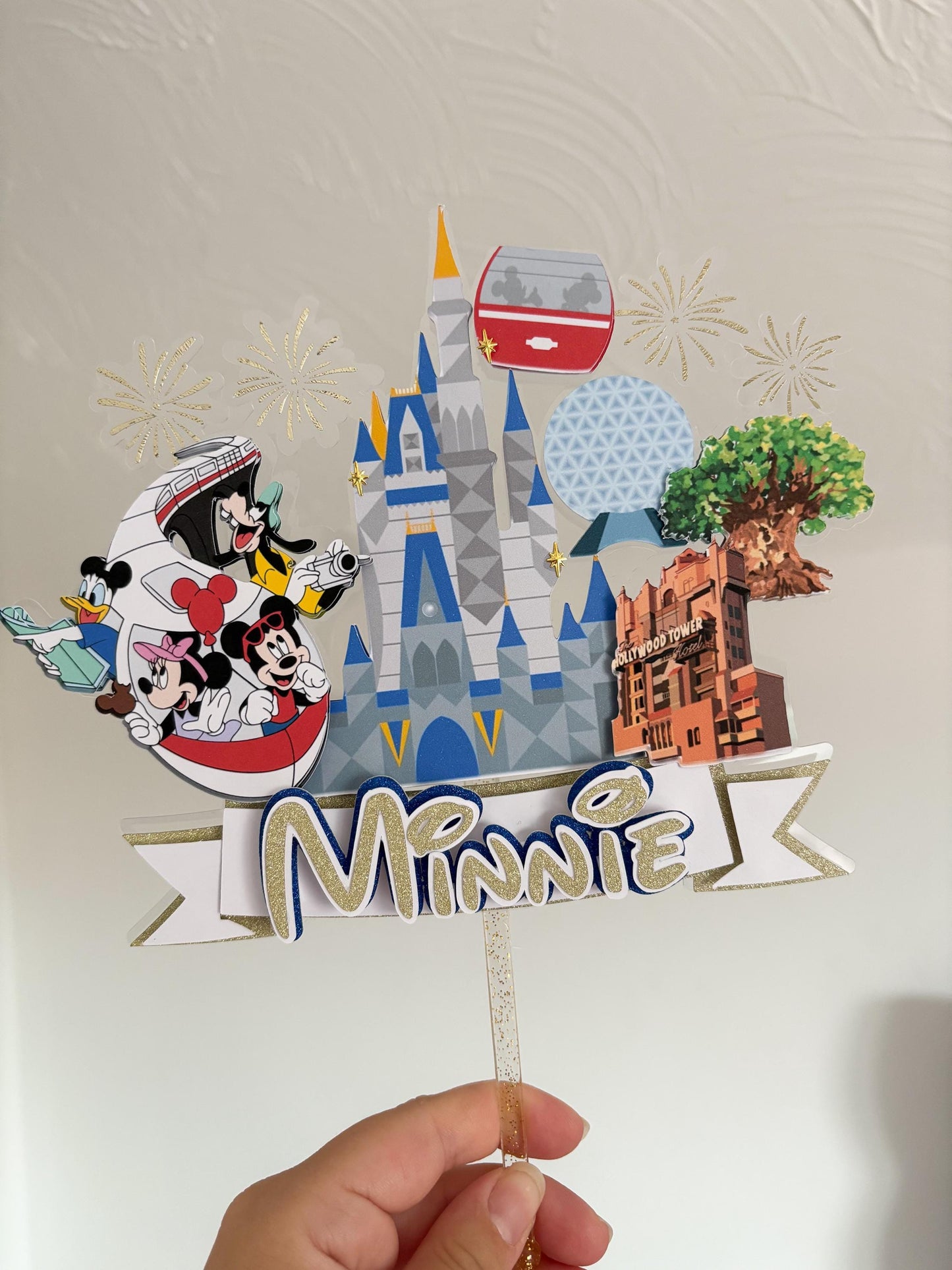 Magical Parks Cake Topper | Birthday Party | Personalised